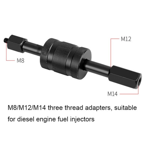 Extractor Installer Tool  Injector Puller Tools Fuel Injector Remover Accessory with Hard Case M8 M12 M14 Injector