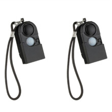 2 St Campingresor BäRbar PIR InfraröD RöRelsesensor Detektorlarm 120DB TråDlöS HemsäKerhet StöLdskydd