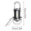 2pcs High Brightness LED Keychain Flashlight, Waterproof Rechargeable Pocket Torch for Outdoor Adventures 8