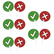 10Pcs Voting Paddles True False Paddles for Classroom Event Activities Meeting Assessment B