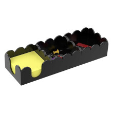 Distributeur de Notes Adhésives 3 en 1 en Acrylique, Organisateur de Bureau Moderne pour Blocs-Notes et 3x3 avec Base Antidérapante B