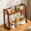 Cup Holder Storage Rack Desktop Doublelayer Coffee Cup Tea Set Storage Cup Rack Coffee Utensil Storage the Table Gift A 4