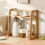 Cup Holder Storage Rack Desktop Doublelayer Coffee Cup Tea Set Storage Cup Rack Coffee Utensil Storage the Table Gift A 7