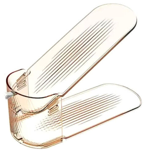 10Pcs Integrated Shoe Support Shoe Cabinet Storage Shoe Storage Rack Space-Saving Removable Double-Layer Adjustable A 2
