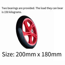 200mm Wheels with 608 Bearings for and Adult KickScooters PU Solid Tire Kick Scooters Wheel Accessories