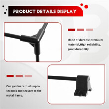 Awning Canopy for Garden Wagon Attachment Sun Shade Cover Trolley Cart Part Outdoor Camping Picnic Equipment