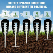 3-Pack Tee Hoogte Tool Verstelbare Tee Hoogte Tool Verstelbare Tees voor Matten Tee Hoogte Setter
