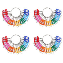 Portable Metal Ring Key Organizer with 120 Spring Hooks & Key Tags with Ring and Label Window
