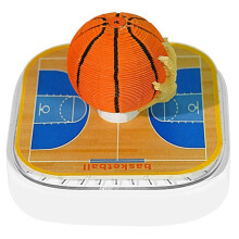 3D-Baum-Basketballkalender mit Beleuchtung 2026, Tischdekoration zum Abreißen, -Tischkalender zum Selbermachen, 3D-Stehdekoration