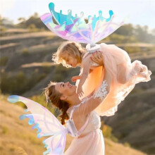 Butterfly Wings with Light Music Electrical Elf Wings Glowing Angel Wing Halloween Dress Happy Birthday Party Decor