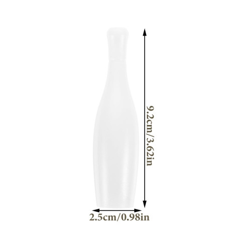 Bowling Pin Set White Reusable 10 Pieces 1