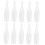 Jeu de quilles de bowling de table réutilisables blanches (10 pièces) 6