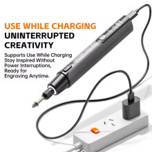Electric Grinder Engraving Pen 3.7V 10000-16000r Wireless Grinder Cordless Micro Rotary Tools Drill Orange