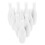 Jeu de quilles de bowling de table réutilisables blanches (10 pièces) 8