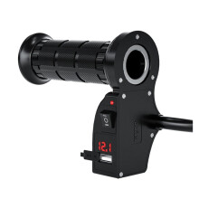 1 Paar Elektrische Motorrad-Heizgriffe 12 V ATV-Griffwärmer für 22 mm 7/8"-Lenker, Motorrad-Lenkermodifikation