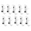 10pcs Double-Layer Locking Desk Hook Bag Hook Office Desk Mobile Bag Hook Desk Side Table Hook White 1