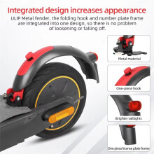 For G30 Max Aluminium Rear with Brake for Max G30/G30D/E/L P Electric Scooter Replacement Parts Grey Red