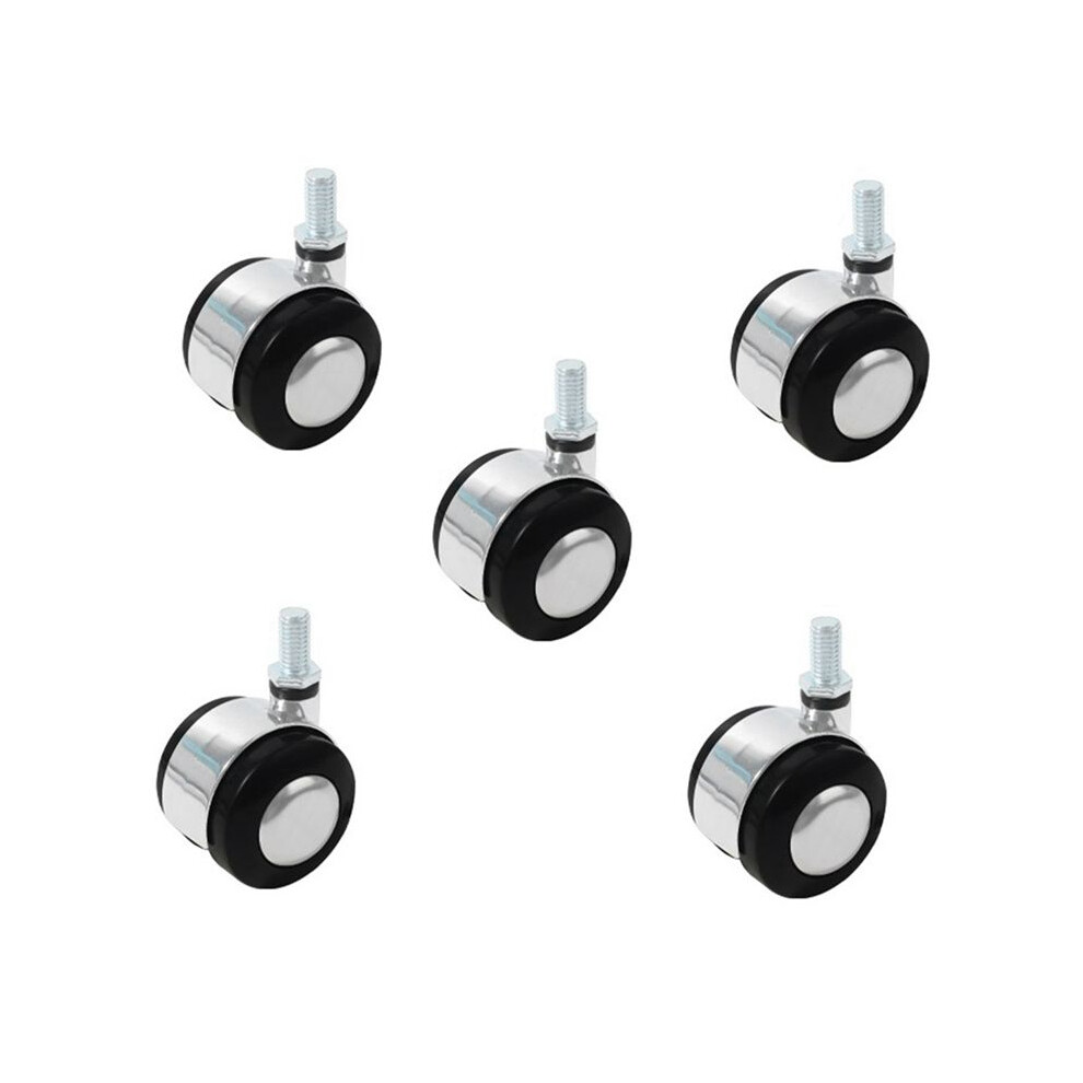 5-Piece 2-Inch Silent Pulley Caster Office Chair/Computer Chair, Silent Fat Caster Furniture Hardware Tools. 4711391894944