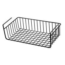 1 Estante Organizador de Cocina de Metal Debajo de la Mesa, Cesta de Red Colgante, Estante de Almacenamiento de Libros Multifuncional, para el Hogar y