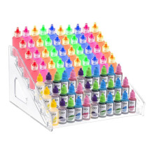Clear Acrylic Paint Organizer (7 Tier),Paint Bottle Organizer,Acrylic Paint Storage Organizer, Paint Organizer Rack