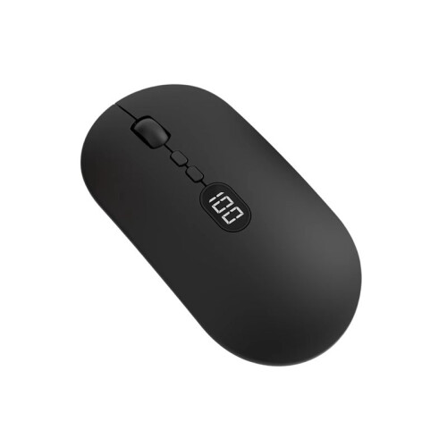 Wireless Computer Mouse with Battery Level Visible Rechargeable 2.4G Portable USB Mouse Silent Click for PC Laptop A