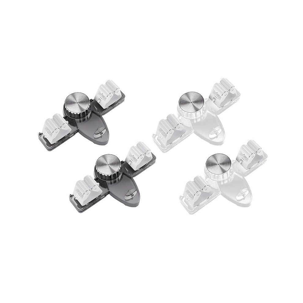 Broom Holder Mop Hanger, No Punching Required Broom Hanger Organizer For Bathroom, Kitchen, Office(4 Pcs) 4712225315536