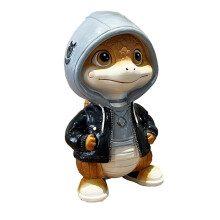 Cartoon Cool Snake Figurines, Cute Baby Snake Ornament Snake Sculpture Decorations for Home Office Desk GardenDecor