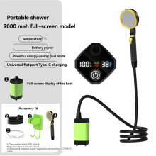 9000mAh Outdoor Wireless Electric Shower Portable Shower Bath Artifact Wireless Rechargeable Water Pump