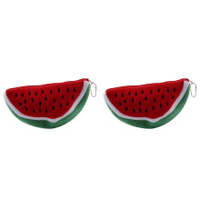 2 Stück Volume Wassermelone Obst Kinder Bleistift Tasche Geschenk Kosmetik Geldbörse Brief Tasche Halter Beutel