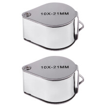 2X Jewellers Jewelry Loupe Magnifier Eye Magnifying Glass 10X 21mm
