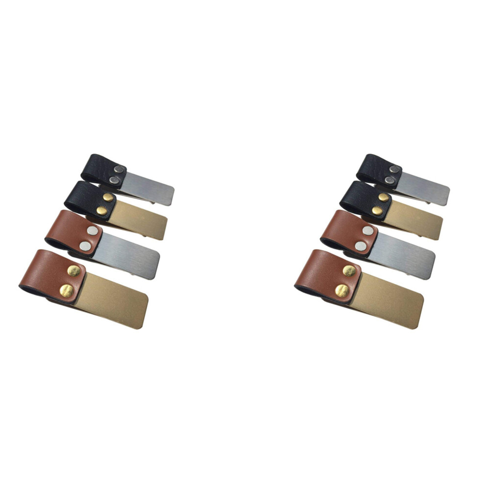 Photos - Notebook Pen Loop Traveler  Leather Pen Holder with Stainless Steel Clip 8 Pack