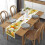 Easter egg bow table runner white linen 13 x 72 inch 3