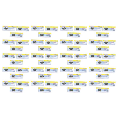 Safetypin Clear Hard Plastic Name Tag Clip Holder 60 Pcs