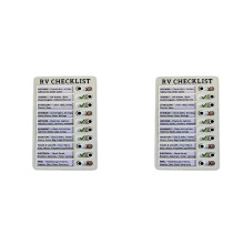 2X RV Checklist Memo Plastic Board, Detachable and Reusable  Memo Checklist for Check Items and Form
