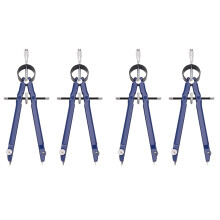 4 Pack Drafting Compass with Lock Math Bow Compass Drawing Metal Compass with Wheel Geometry Compass Bow Divider Compass