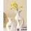 Interlocking Heart Vase Set Matte White ABS 2