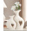 Interlocking Heart Vase Set Matte White ABS 4