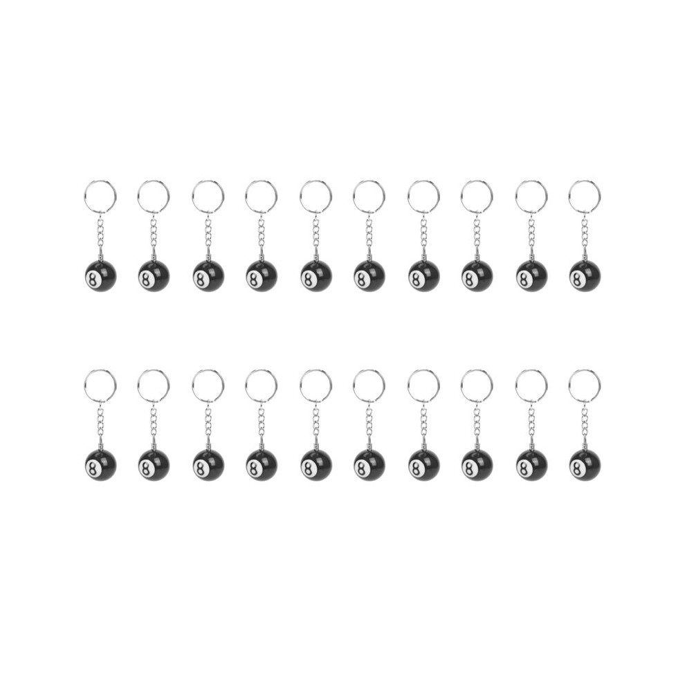 20X Billiard Key Chain Key Ring Happy No. 8 6032898485069