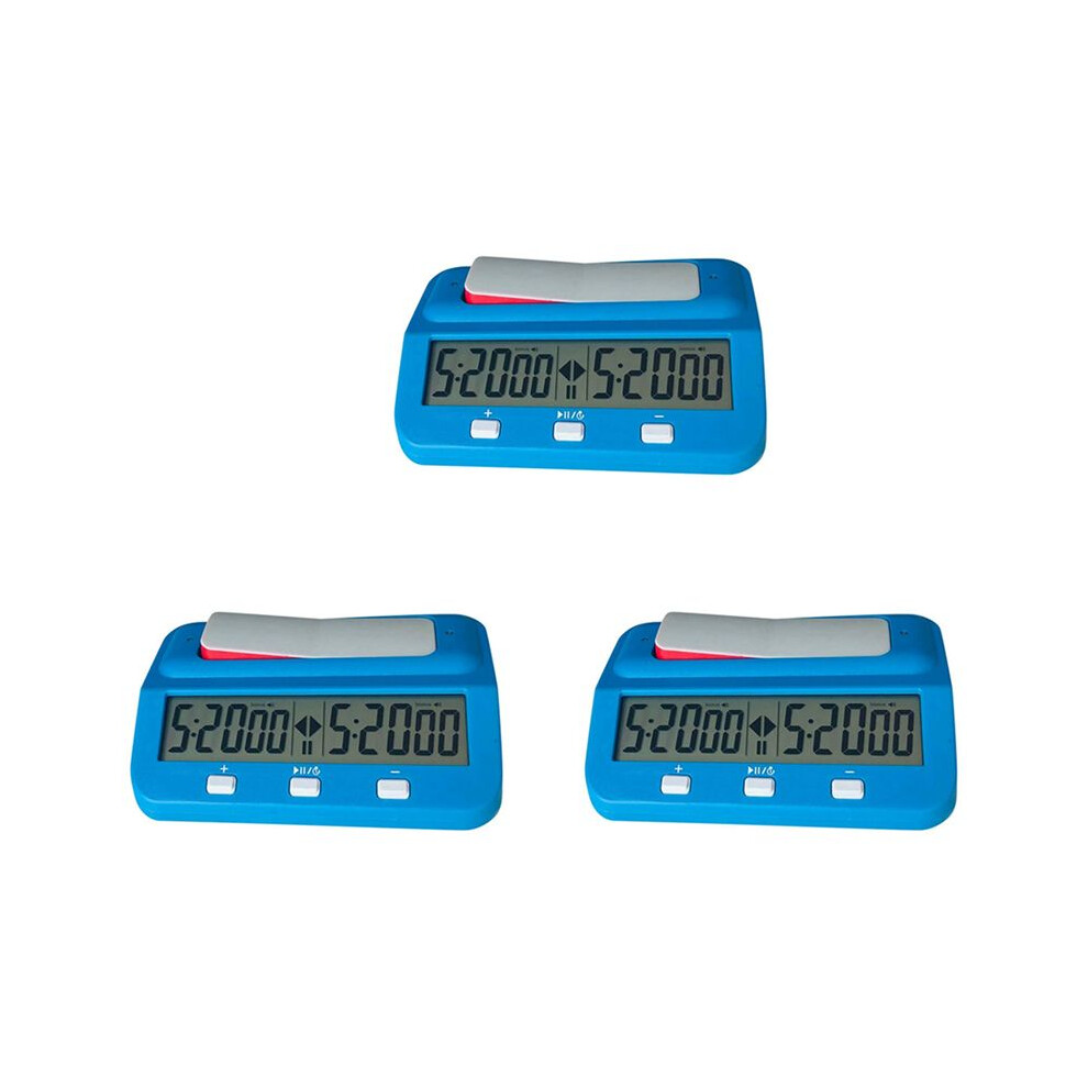 3X Chess Basic Digital Chess Clock And Game Timer, Accurate Digital Portable Clock, Digital Watch Timer () 4711136594641