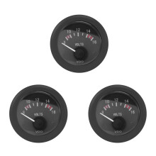 3X VDO Voltage Gauge 12V VDO Battery Voltmeter Unit Voltmeter Instrument Accessories