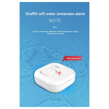 WiFi-Waterlekdetectoren, Lek- en Druppelwaarschuwing met Tuya APP, Druk- en Geluidsalarm, Slimme Watersensor