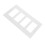 Light Switch Cover Plate Screwless 4-Gang 6