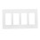 Light Switch Cover Plate Screwless 4-Gang 7