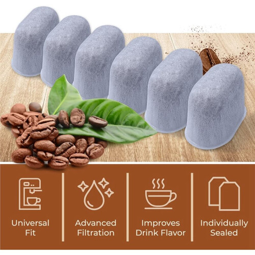 Filter Replacement - 12pcs  Coffee Maker Water Filter- Charcoal Water Filter for All  Coffee Machines 2