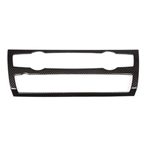 Car Air Conditioning Volume Button Frame Decorative Button Frame Carbon Fiber Texture for  X5 2008-2013