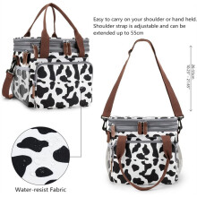 Expandable Lunch Bag for Men and Women: Double Deck, Large Capacity, Leakproof Insulated Cooler
