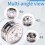 Kit Mozzo Ruota Posteriore per Auto RC per Trattore per  1/14 Accessori per Auto RC 3