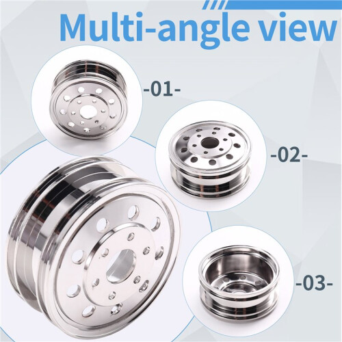 Kit Mozzo Ruota Posteriore per Auto RC per Trattore per  1/14 Accessori per Auto RC 2