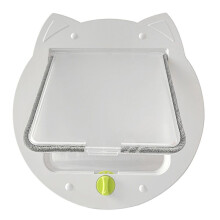 Puerta para Gatos con Mosquitera para Ventanas, Puertas Interiores, Puerta Corrediza, Apertura Interior de 6.7 X 7 Pulgadas. Puerta para Mascotas.