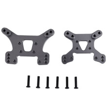 144001 Teil Shock Tower Board Set Vorne und Hinten Ersatz ZubehöR Teile für 144001 1/14 4WD RC Auto, Grau
